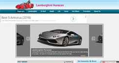 Desktop Screenshot of lamborghinihuracan.com
